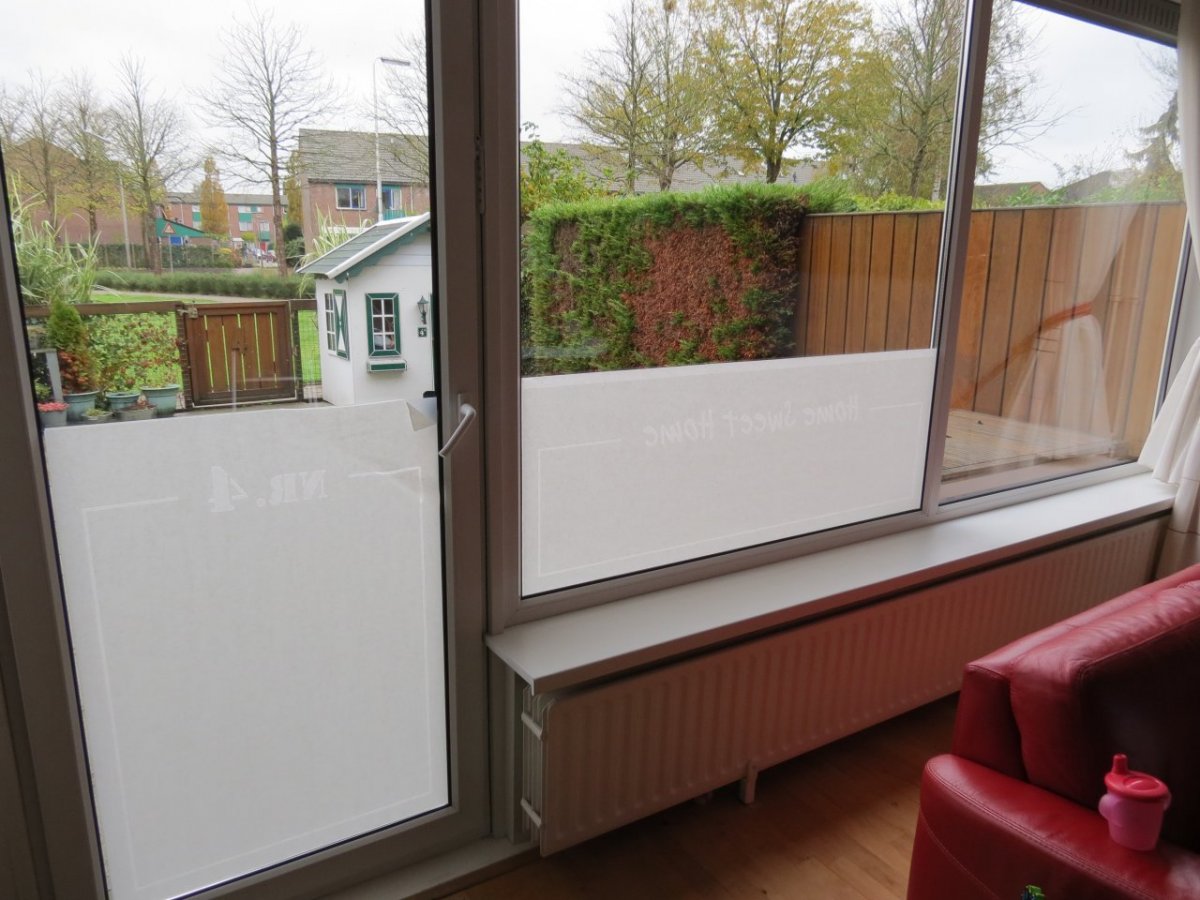 how to apply frosted window film