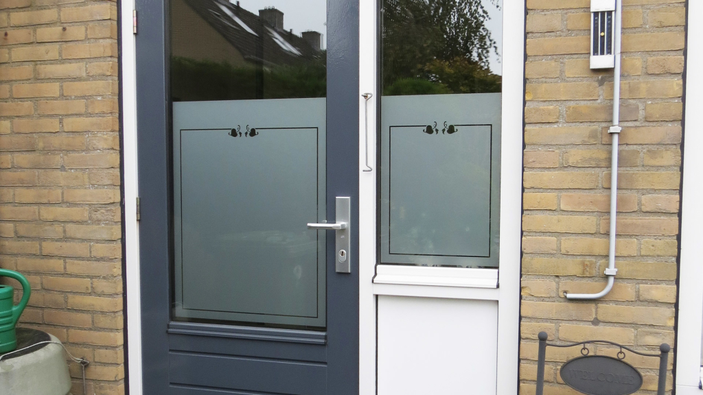 frosted window film, kitchen