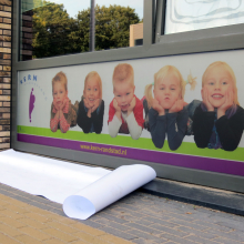 Printed frosted window film (2) Corporate identity