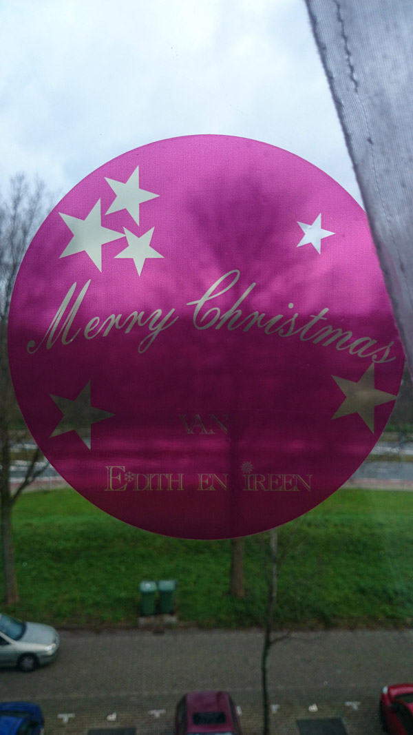 Window Cling (4) Merry Christmas