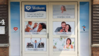 window stickers (6) logo, corporate identity, storefront