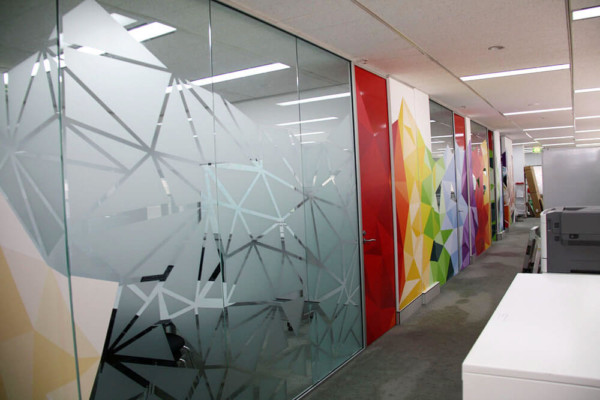 Frosted window film cut (1), custom, window, film, for, the, office, frosted, design