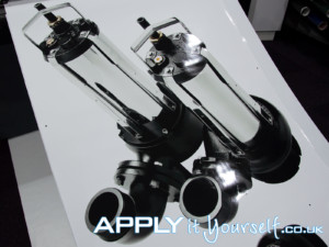 window sticker, branding, products, machines, cut-to-shape