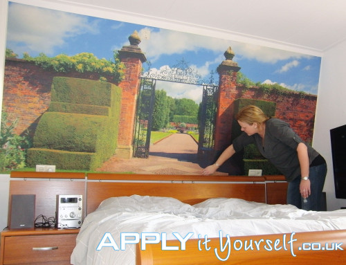 Wall mural, custom design, photo, sticker, removable, bedroom