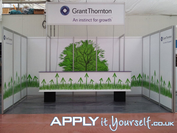 wall stickers, bespoke, booth, stand, trade-fair, exposition, walls, branding