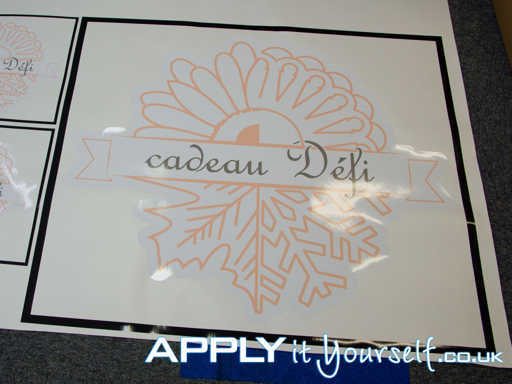 wall stickers, multiple sizes, cut-to-shape, logos
