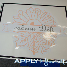 wall stickers, multiple sizes, cut-to-shape, logos