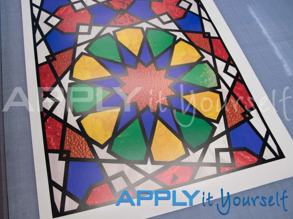 transparent window film, own custom stained glass window film