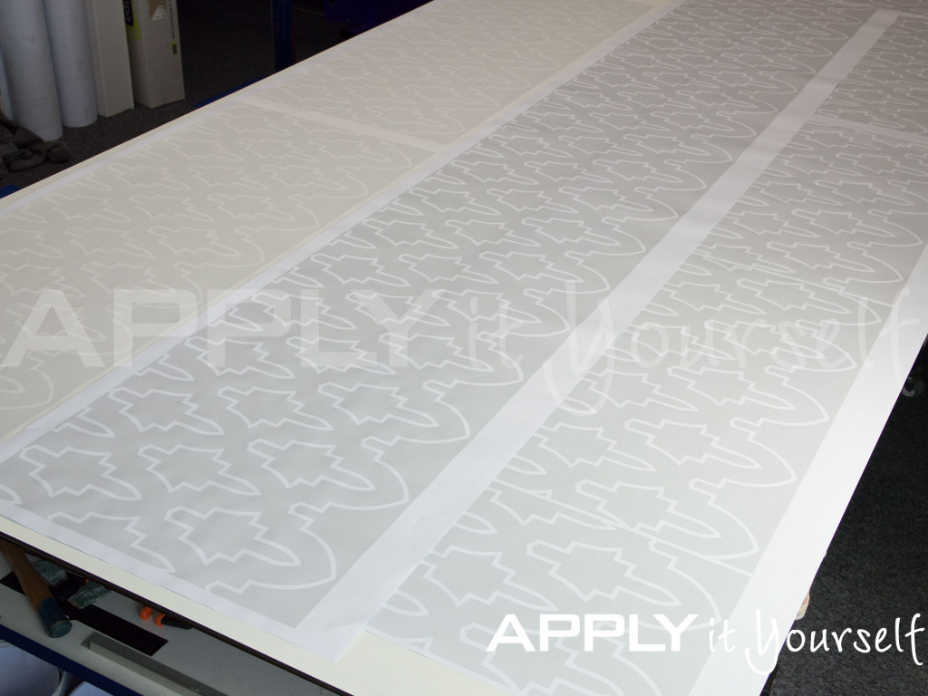 custom, frosted window film, Islamic, repeating pattern, R01