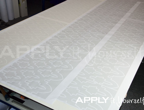 Custom, frosted window film, Islamic, repeating pattern, R01