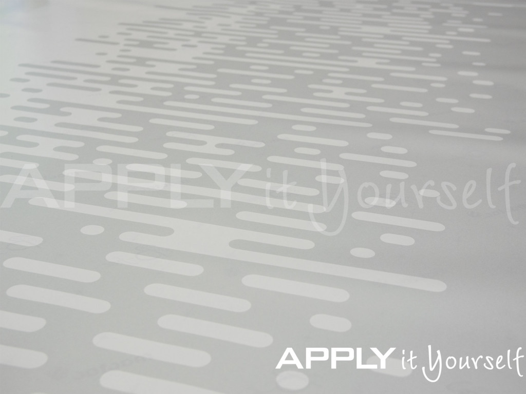 custom, frosted window film, abstract pattern, your own design, R01