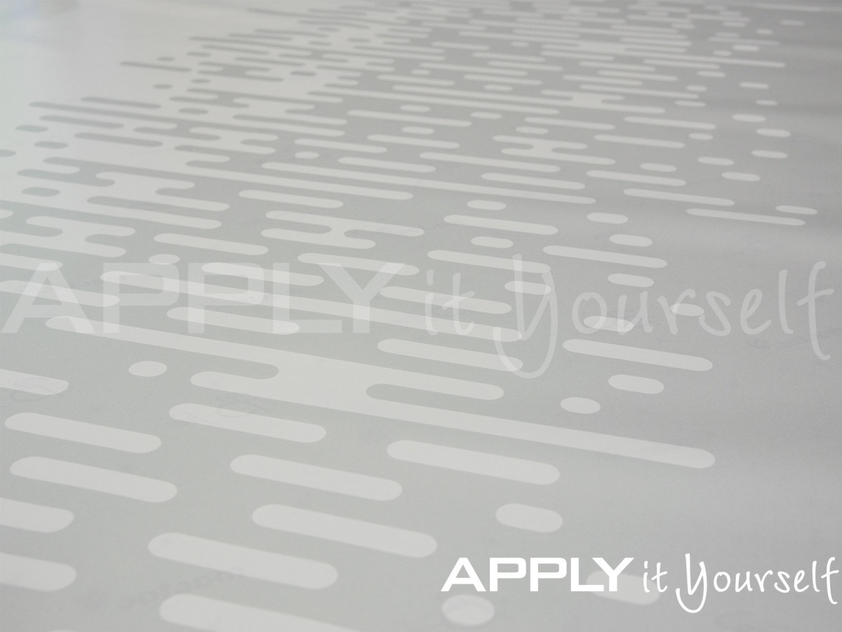 custom, frosted window film, abstract pattern, your own design, R01