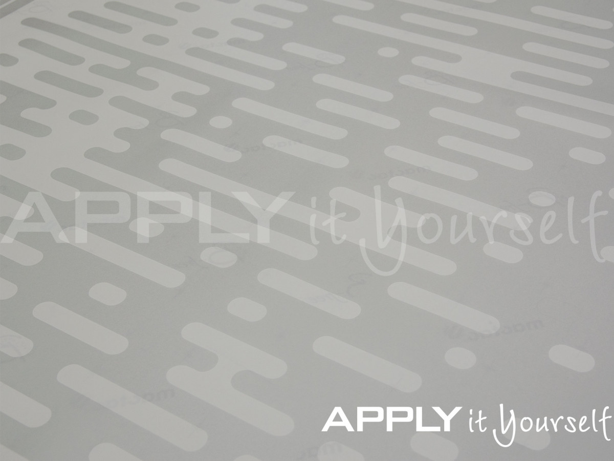custom, frosted window film, abstract pattern, your own design, R01