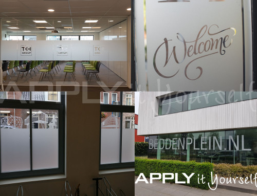Custom, frosted window film, with your own design, R01