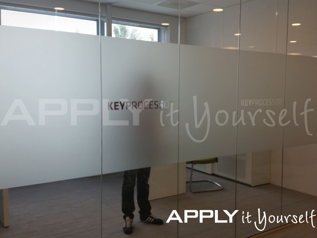 frosted window film, for privacy, with logo, office, R01