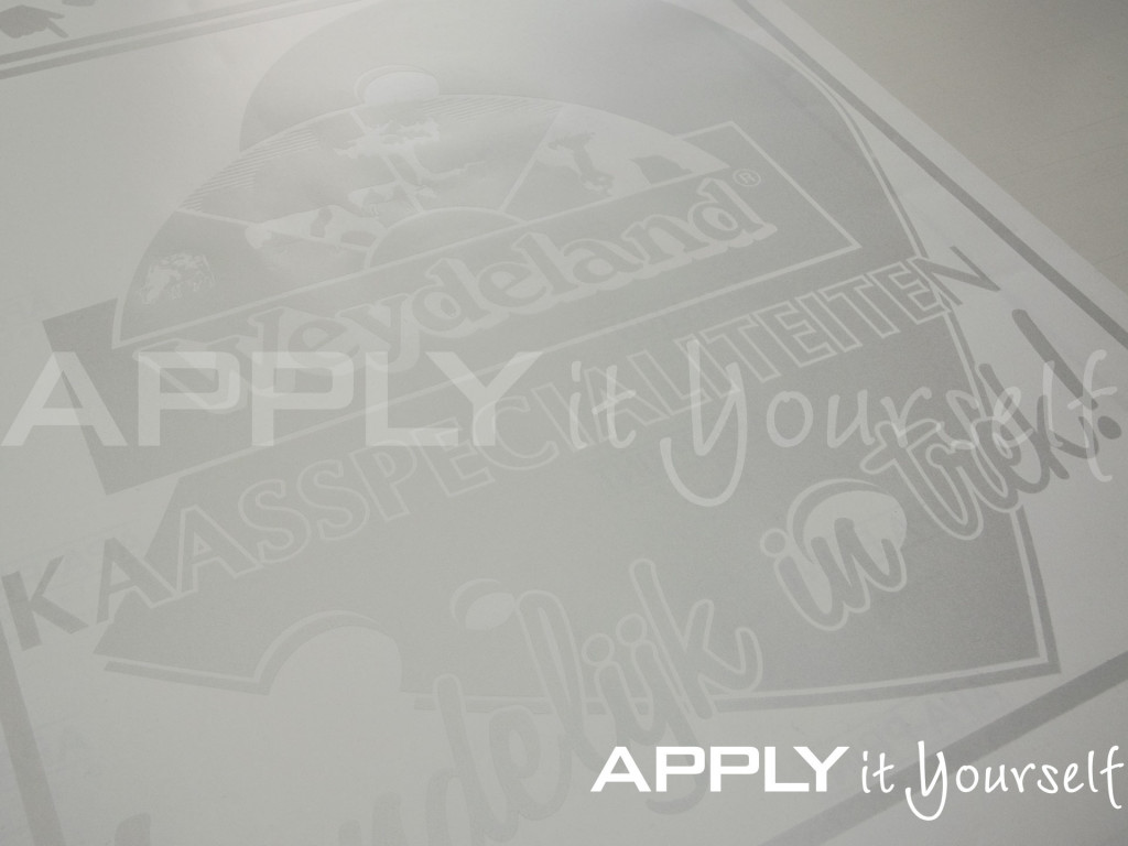 frosted window film, complex logo, R01