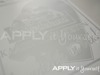 frosted window film, complex logo, R01