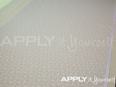 frosted window film, custom repeating pattern, R01